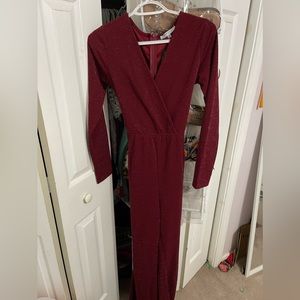 Red sparkle jumpsuit